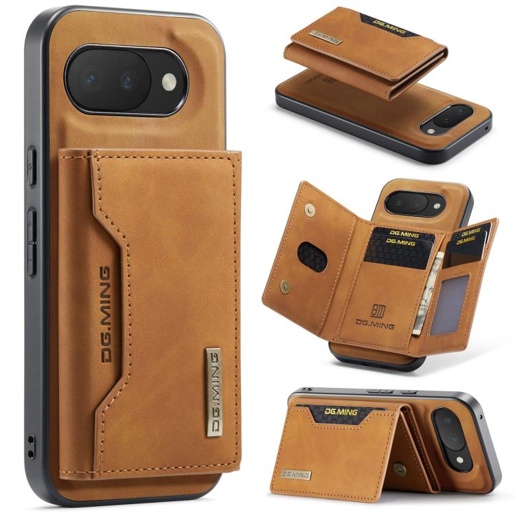 DG.MING M2 Series 3-Fold Multi Card Bag + Magnetic Phone Case, For Google Pixel 10a, For Google Pixel 10 Pro XL, For Google Pixel 10 / 10 Pro, For Google Pixel 9a