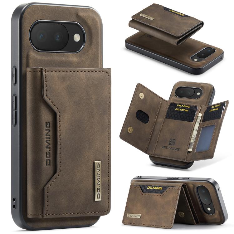 DG.MING M2 Series 3-Fold Multi Card Bag + Magnetic Phone Case, For Google Pixel 10a, For Google Pixel 10 Pro XL, For Google Pixel 10 / 10 Pro, For Google Pixel 9a