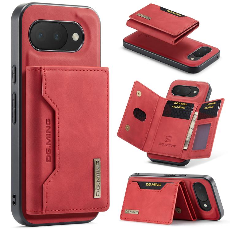 DG.MING M2 Series 3-Fold Multi Card Bag + Magnetic Phone Case, For Google Pixel 10a, For Google Pixel 10 Pro XL, For Google Pixel 10 / 10 Pro, For Google Pixel 9a