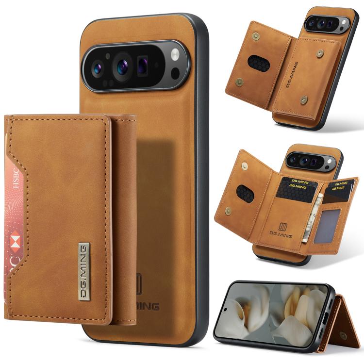 DG.MING M2 Series 3-Fold Multi Card Bag + Magnetic Phone Case, For Google Pixel 10a, For Google Pixel 10 Pro XL, For Google Pixel 10 / 10 Pro, For Google Pixel 9a