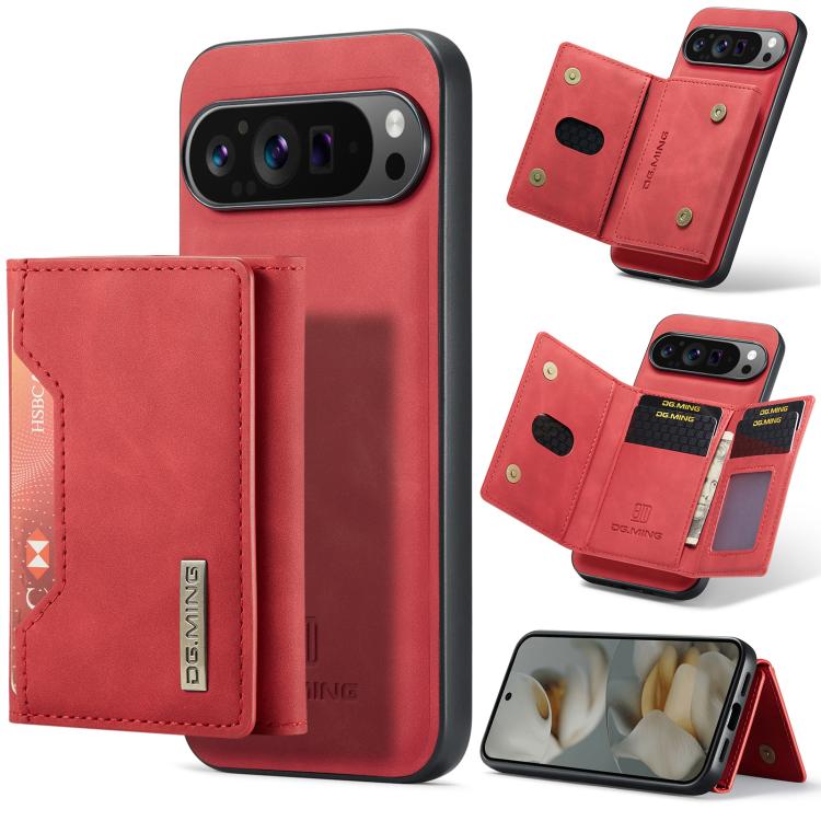 DG.MING M2 Series 3-Fold Multi Card Bag + Magnetic Phone Case, For Google Pixel 10a, For Google Pixel 10 Pro XL, For Google Pixel 10 / 10 Pro, For Google Pixel 9a