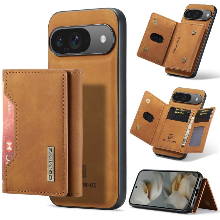 DG.MING M2 Series 3-Fold Multi Card Bag + Magnetic Phone Case, For Google Pixel 10a, For Google Pixel 10 Pro XL, For Google Pixel 10 / 10 Pro, For Google Pixel 9a
