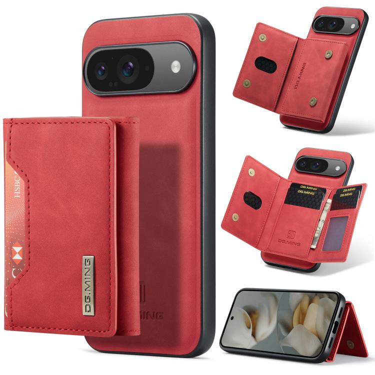 DG.MING M2 Series 3-Fold Multi Card Bag + Magnetic Phone Case, For Google Pixel 10a, For Google Pixel 10 Pro XL, For Google Pixel 10 / 10 Pro, For Google Pixel 9a