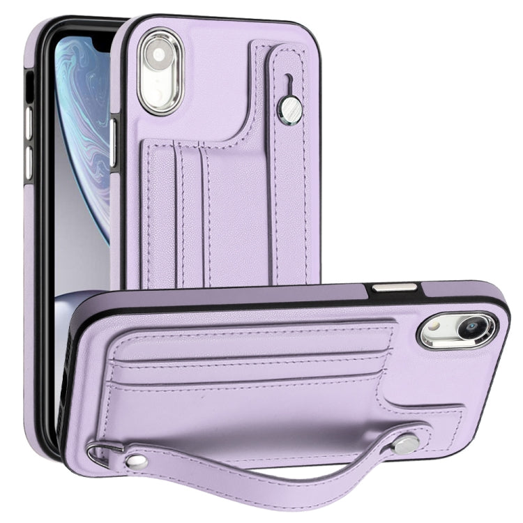 Shockproof Leather Phone Case with Wrist Strap, For iPhone XS Max, For iPhone XR, For iPhone X / XS, For iPhone SE 2022/SE 2020/6/7/8