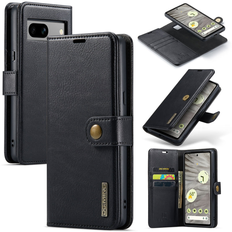 DG.MING Crazy Horse Texture Detachable Magnetic Leather Phone Case, For Google Pixel 8a, For Google Pixel 8 Pro, For Google Pixel 8, For Google Pixel 7a