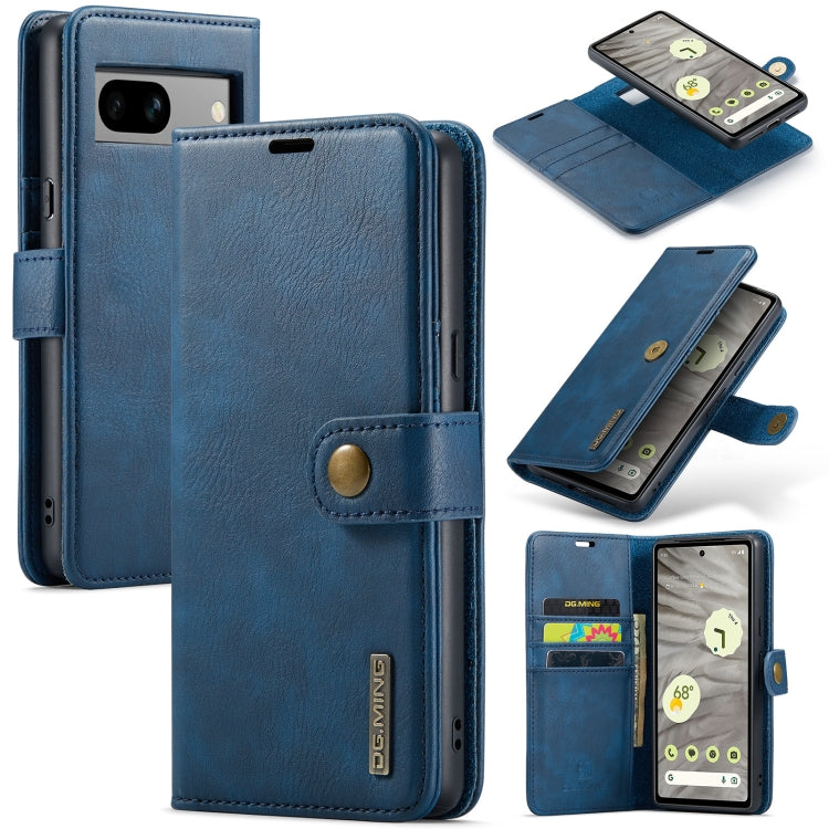DG.MING Crazy Horse Texture Detachable Magnetic Leather Phone Case, For Google Pixel 8a, For Google Pixel 8 Pro, For Google Pixel 8, For Google Pixel 7a