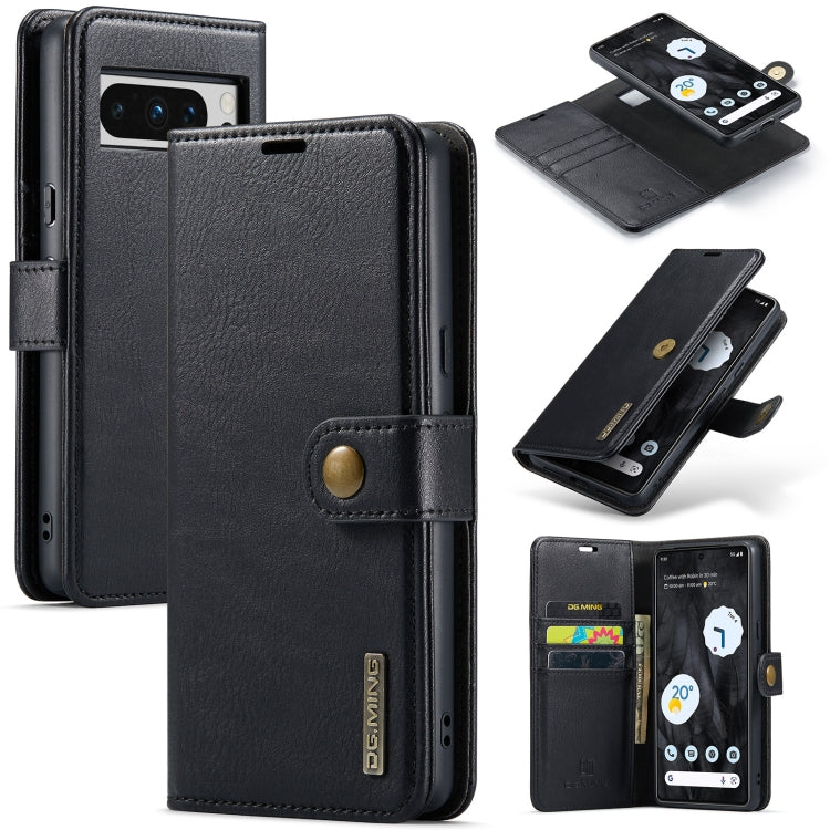 DG.MING Crazy Horse Texture Detachable Magnetic Leather Phone Case, For Google Pixel 8a, For Google Pixel 8 Pro, For Google Pixel 8, For Google Pixel 7a
