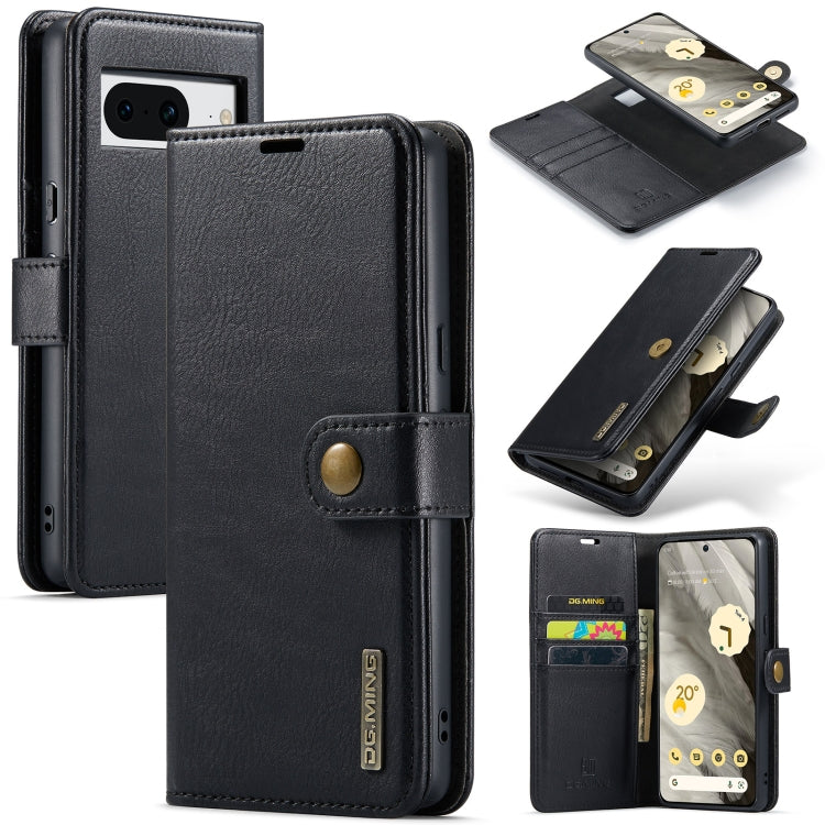 DG.MING Crazy Horse Texture Detachable Magnetic Leather Phone Case, For Google Pixel 8a, For Google Pixel 8 Pro, For Google Pixel 8, For Google Pixel 7a