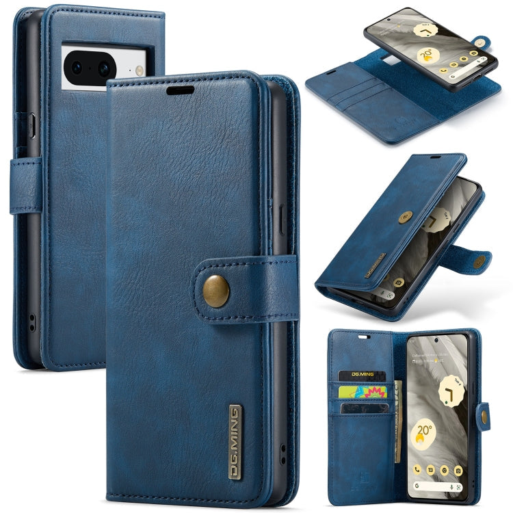 DG.MING Crazy Horse Texture Detachable Magnetic Leather Phone Case, For Google Pixel 8a, For Google Pixel 8 Pro, For Google Pixel 8, For Google Pixel 7a
