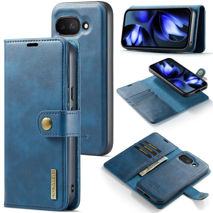 DG.MING Crazy Horse Texture Detachable Magnetic Leather Phone Case, For Google Pixel 10a, For Google Pixel 10 Pro XL, For Google Pixel 10 / 10 Pro, For Google Pixel 9a