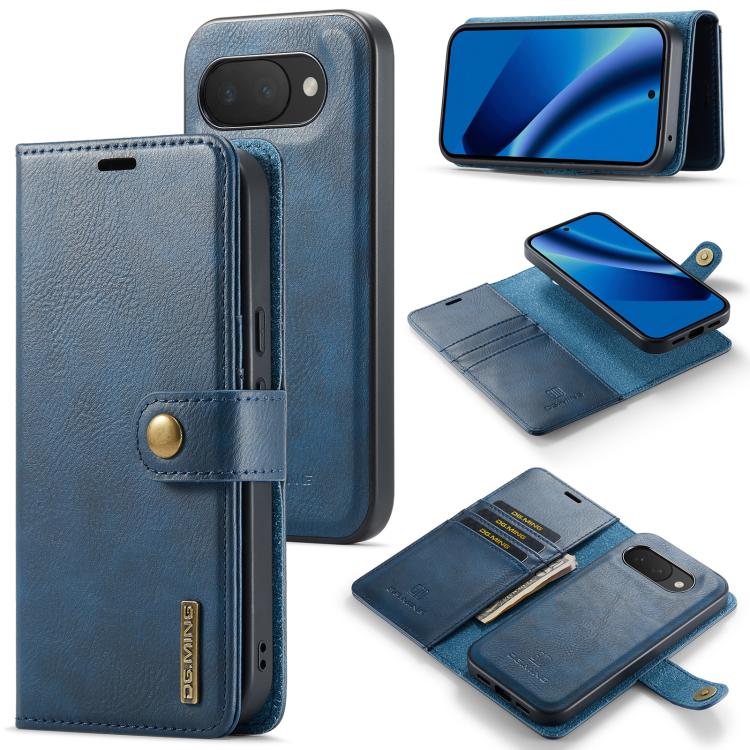 DG.MING Crazy Horse Texture Detachable Magnetic Leather Phone Case, For Google Pixel 10a, For Google Pixel 10 Pro XL, For Google Pixel 10 / 10 Pro, For Google Pixel 9a