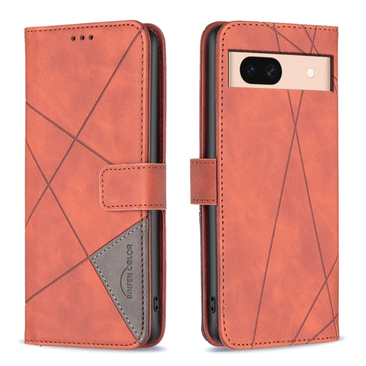 Magnetic Buckle Rhombus Texture Leather Phone Case, For Google Pixel 9, For Google Pixel 8a, For Google Pixel 8 Pro, For Google Pixel 8