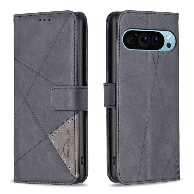 Magnetic Buckle Rhombus Texture Leather Phone Case, For Google Pixel 11 / 11 Pro, For Google Pixel 10a, For Google Pixel 9A, For Google Pixel 9 Pro