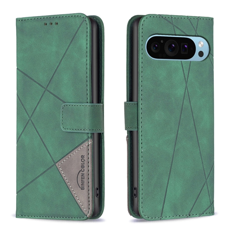 Magnetic Buckle Rhombus Texture Leather Phone Case, For Google Pixel 11 / 11 Pro, For Google Pixel 10a, For Google Pixel 9A, For Google Pixel 9 Pro