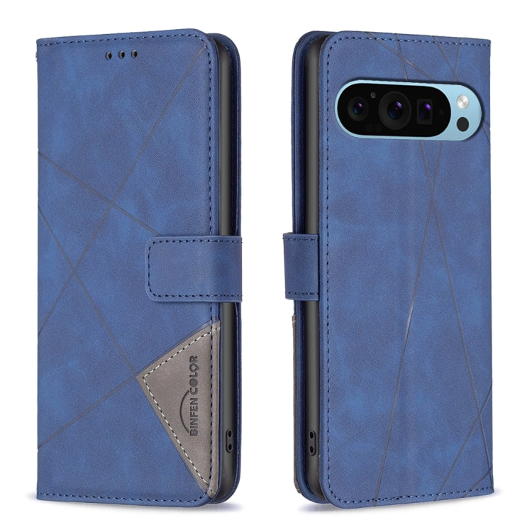 Magnetic Buckle Rhombus Texture Leather Phone Case, For Google Pixel 11 / 11 Pro, For Google Pixel 10a, For Google Pixel 9A, For Google Pixel 9 Pro