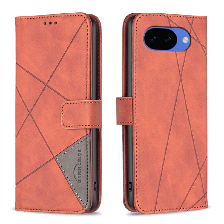 Magnetic Buckle Rhombus Texture Leather Phone Case, For Google Pixel 11 / 11 Pro, For Google Pixel 10a, For Google Pixel 9A, For Google Pixel 9 Pro