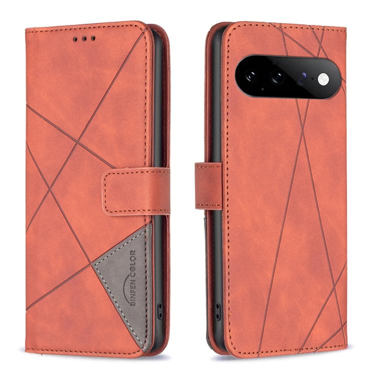 Magnetic Buckle Rhombus Texture Leather Phone Case, For Google Pixel 11 / 11 Pro, For Google Pixel 10a, For Google Pixel 9A, For Google Pixel 9 Pro