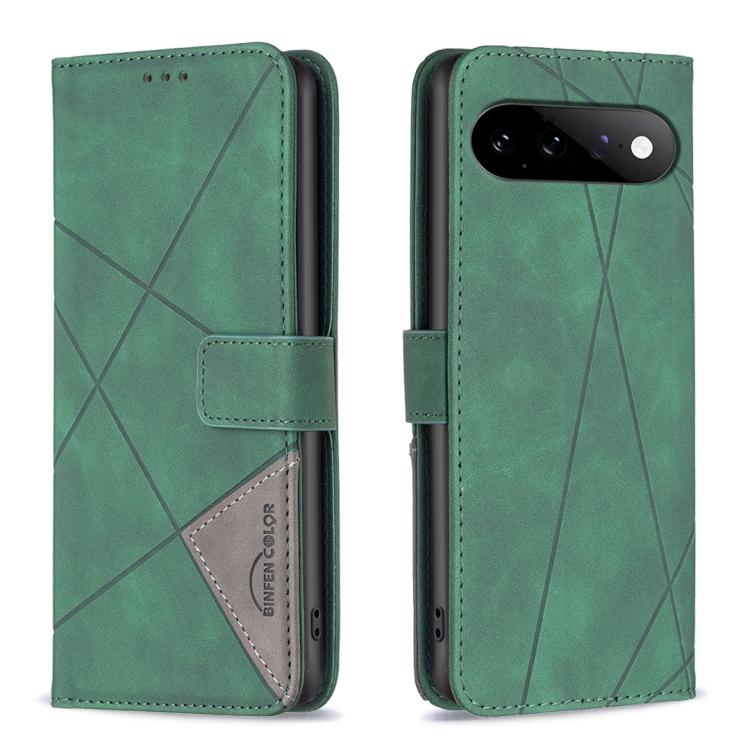 Magnetic Buckle Rhombus Texture Leather Phone Case, For Google Pixel 11 / 11 Pro, For Google Pixel 10a, For Google Pixel 9A, For Google Pixel 9 Pro