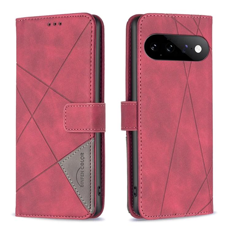 Magnetic Buckle Rhombus Texture Leather Phone Case, For Google Pixel 11 / 11 Pro, For Google Pixel 10a, For Google Pixel 9A, For Google Pixel 9 Pro