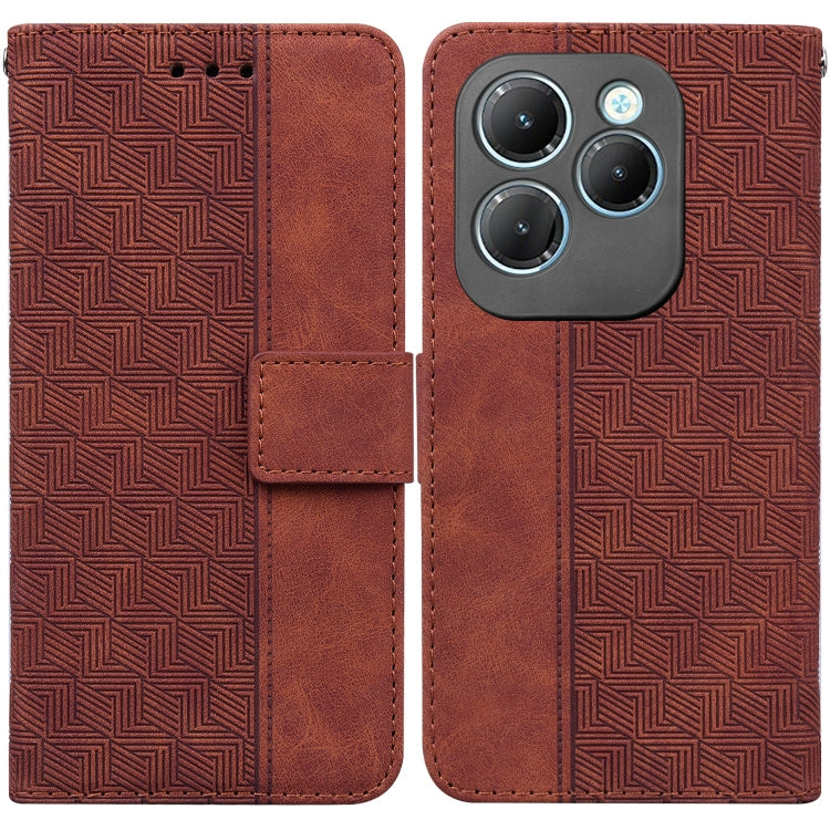 Geometric Embossed Leather Phone Case, For Infinix Note 40 4G, For Infinix Hot 40 / 40 Pro, For Infinix Smart 7 India / 7 Plus, For Infinix Smart 7 HD