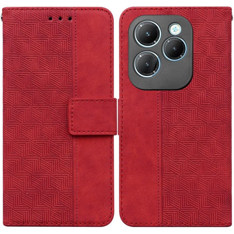 Geometric Embossed Leather Phone Case, For Infinix Note 40 4G, For Infinix Hot 40 / 40 Pro, For Infinix Smart 7 India / 7 Plus, For Infinix Smart 7 HD