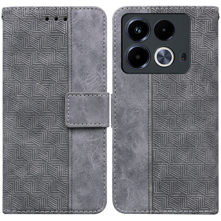Geometric Embossed Leather Phone Case, For Infinix Note 40 4G, For Infinix Hot 40 / 40 Pro, For Infinix Smart 7 India / 7 Plus, For Infinix Smart 7 HD