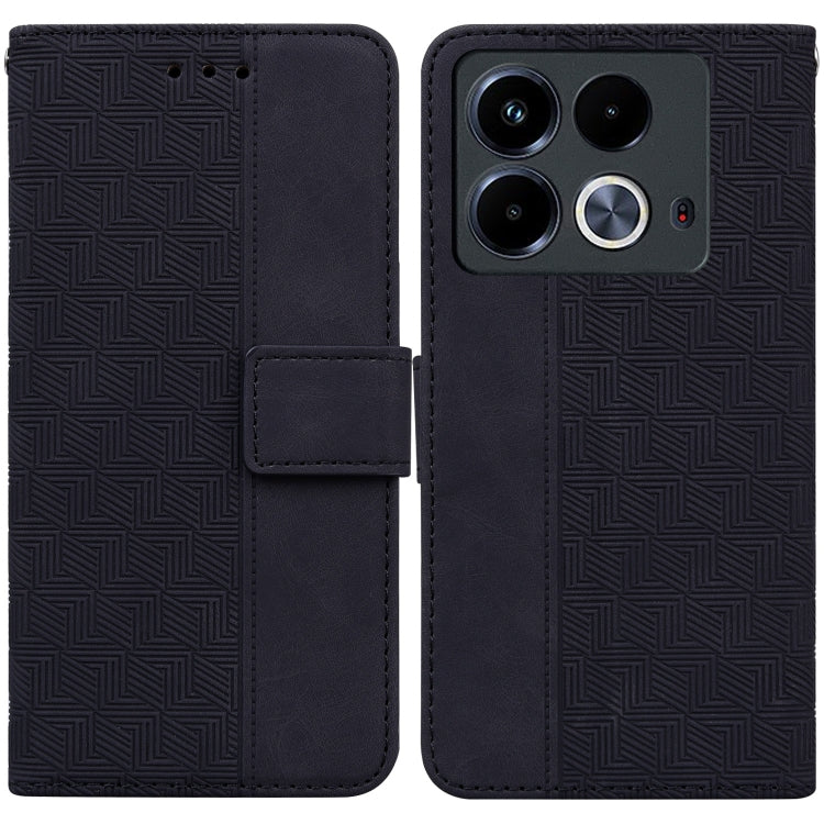 Geometric Embossed Leather Phone Case, For Infinix Note 40 4G, For Infinix Hot 40 / 40 Pro, For Infinix Smart 7 India / 7 Plus, For Infinix Smart 7 HD