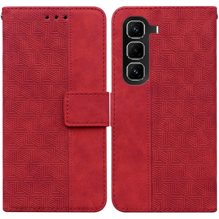 Geometric Embossed Leather Phone Case, For Infinix Hot 50 Pro+ 4G, For Infinix Hot 50 4G, For Infinix Hot 50 5G, For Infinix Zero 40 4G / 5G