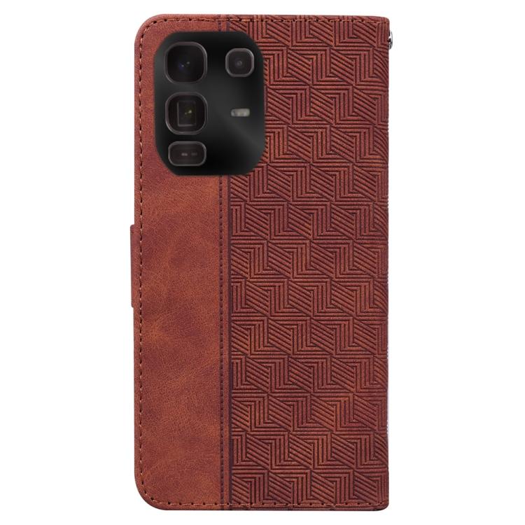 Geometric Embossed Leather Phone Case, For Infinix Note 50 Pro+, For Infinix Note 50 4G / Note 50 Pro 4G, For Infinix Hot 50 Pro 4G, For Infinix Hot 50i / Smart 9