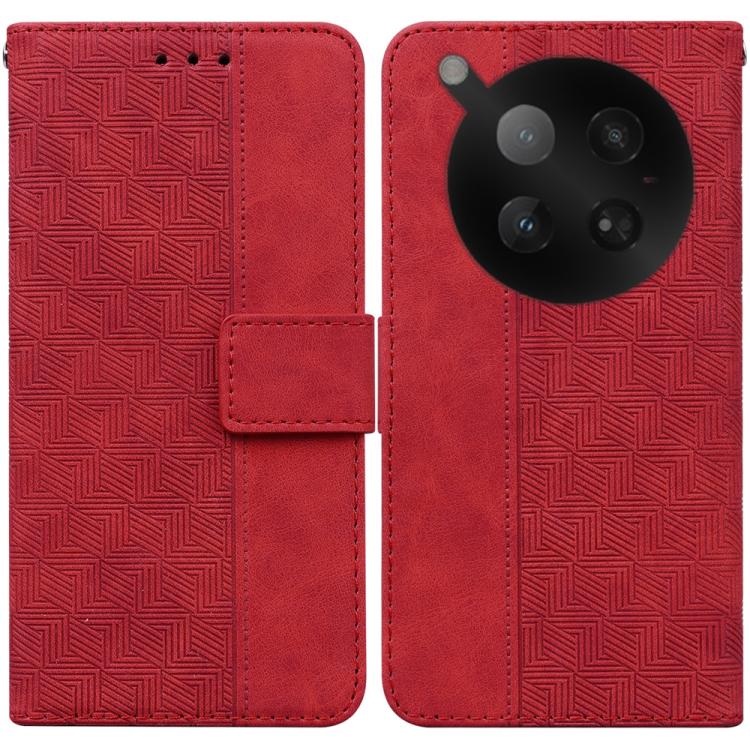 Geometric Embossed Leather Phone Case, For Infinix Hot 50 Pro+ 4G, For Infinix Hot 50 4G, For Infinix Hot 50 5G, For Infinix Zero 40 4G / 5G