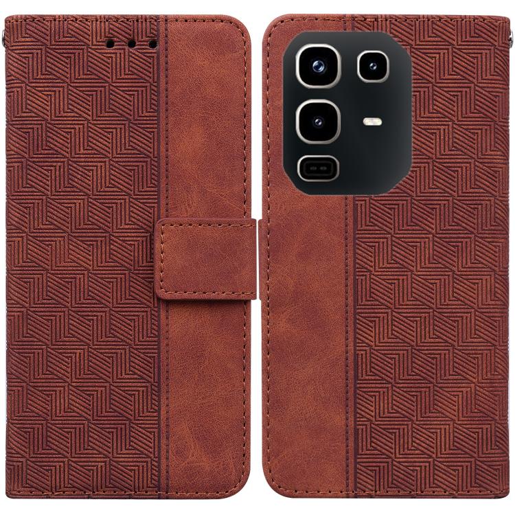 Geometric Embossed Leather Phone Case, For Infinix Note 50 Pro+, For Infinix Note 50 4G / Note 50 Pro 4G, For Infinix Hot 50 Pro 4G, For Infinix Hot 50i / Smart 9