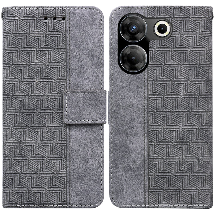 Geometric Embossed Leather Phone Case, For Tecno Camon 20 Pro 5G, For Tecno Pova 5, For Tecno Spark 10 5G, For Tecno Spark 10 Pro