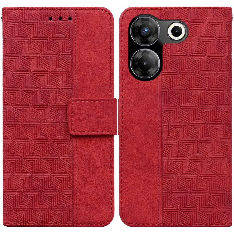 Geometric Embossed Leather Phone Case, For Tecno Camon 20 Pro 5G, For Tecno Pova 5, For Tecno Spark 10 5G, For Tecno Spark 10 Pro