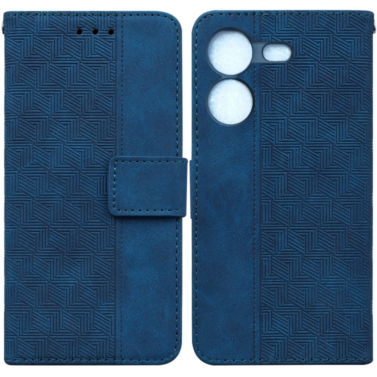 Geometric Embossed Leather Phone Case, For Tecno Camon 20 Pro 5G, For Tecno Pova 5, For Tecno Spark 10 5G, For Tecno Spark 10 Pro