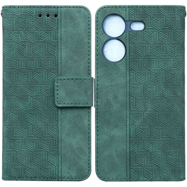 Geometric Embossed Leather Phone Case, For Tecno Camon 20 Pro 5G, For Tecno Pova 5, For Tecno Spark 10 5G, For Tecno Spark 10 Pro