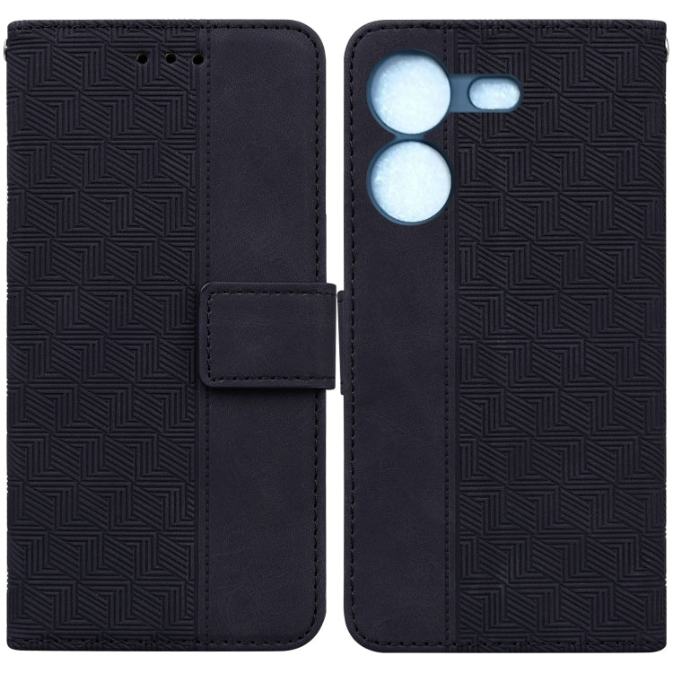 Geometric Embossed Leather Phone Case, For Tecno Camon 20 Pro 5G, For Tecno Pova 5, For Tecno Spark 10 5G, For Tecno Spark 10 Pro