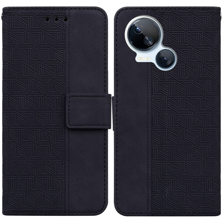 Geometric Embossed Leather Phone Case, For Tecno Camon 20 Pro 5G, For Tecno Pova 5, For Tecno Spark 10 5G, For Tecno Spark 10 Pro