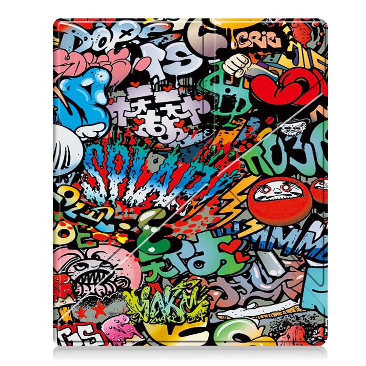 Painted Deformation TPU Leather Smart Tablet Case, For Kobo Elipsa 2E