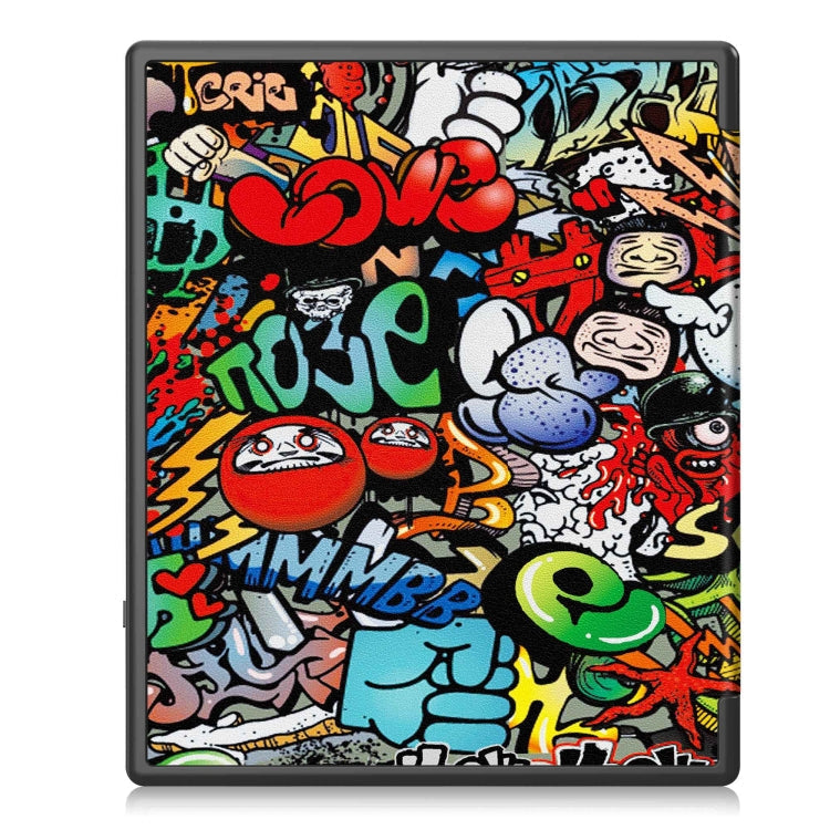 Painted Deformation TPU Leather Smart Tablet Case, For Kobo Elipsa 2E