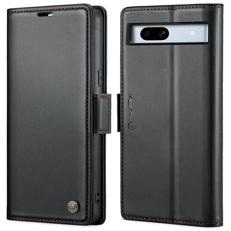 CaseMe 023 Butterfly Buckle Litchi Texture RFID Anti-theft Leather Phone Case, For Google Pixel 8, For Google Pixel 7a