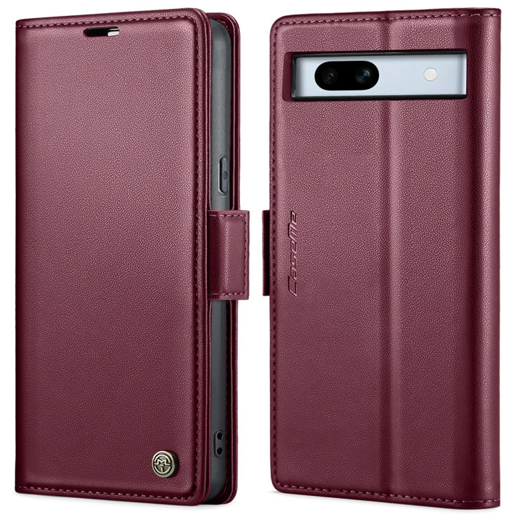 CaseMe 023 Butterfly Buckle Litchi Texture RFID Anti-theft Leather Phone Case, For Google Pixel 8, For Google Pixel 7a
