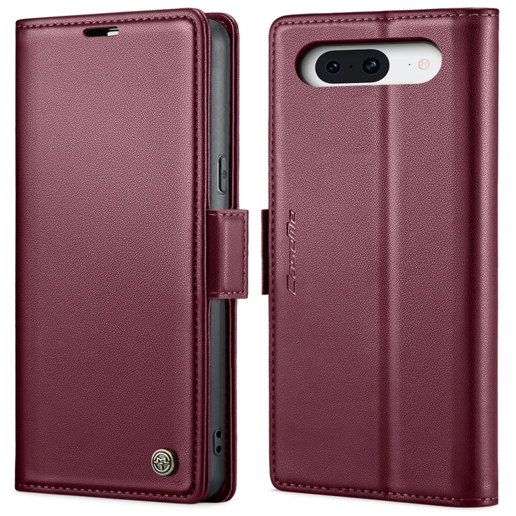 CaseMe 023 Butterfly Buckle Litchi Texture RFID Anti-theft Leather Phone Case, For Google Pixel 8, For Google Pixel 7a