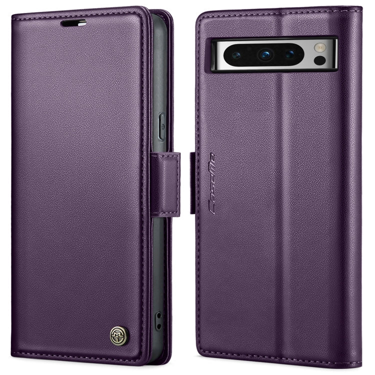 CaseMe 023 Butterfly Buckle Litchi Texture RFID Anti-theft Leather Phone Case, For Google Pixel 10 Pro XL / 9 Pro XL, For Google Pixel 10 / 10 Pro / 9, For Google Pixel 8a, For Google Pixel 8 Pro