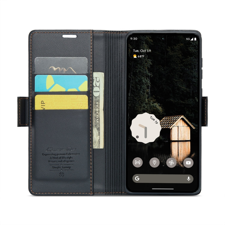 CaseMe 023 Butterfly Buckle Litchi Texture RFID Anti-theft Leather Phone Case, For Google Pixel 10 Pro XL / 9 Pro XL, For Google Pixel 10 / 10 Pro / 9, For Google Pixel 8a, For Google Pixel 8 Pro