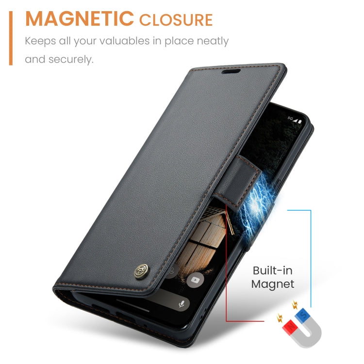 CaseMe 023 Butterfly Buckle Litchi Texture RFID Anti-theft Leather Phone Case, For Google Pixel 10 Pro XL / 9 Pro XL, For Google Pixel 10 / 10 Pro / 9, For Google Pixel 8a, For Google Pixel 8 Pro
