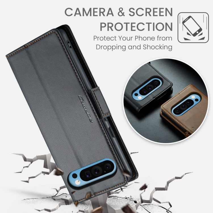 CaseMe 023 Butterfly Buckle Litchi Texture RFID Anti-theft Leather Phone Case, For Google Pixel 10 Pro XL / 9 Pro XL, For Google Pixel 10 / 10 Pro / 9, For Google Pixel 8a, For Google Pixel 8 Pro
