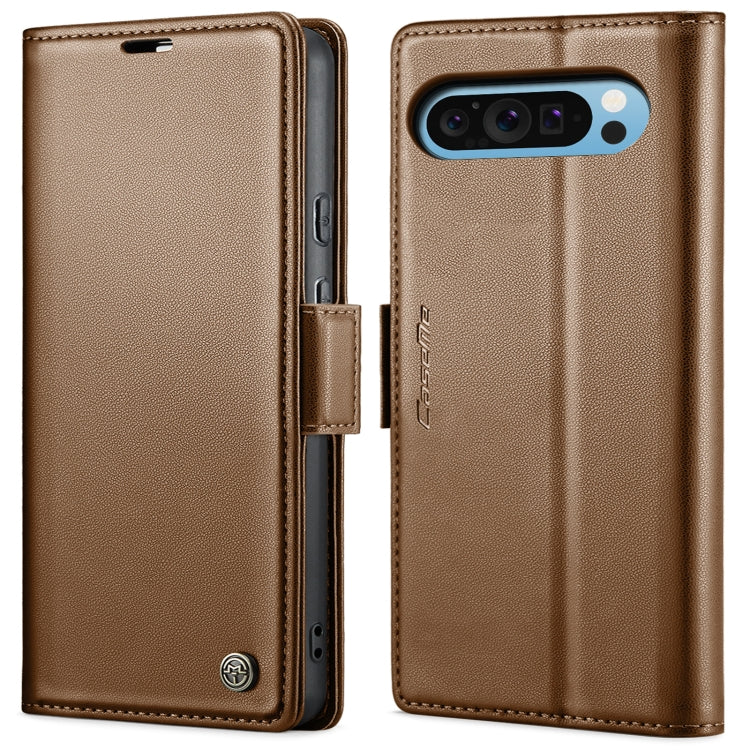 CaseMe 023 Butterfly Buckle Litchi Texture RFID Anti-theft Leather Phone Case, For Google Pixel 10 Pro XL / 9 Pro XL, For Google Pixel 10 / 10 Pro / 9, For Google Pixel 8a, For Google Pixel 8 Pro