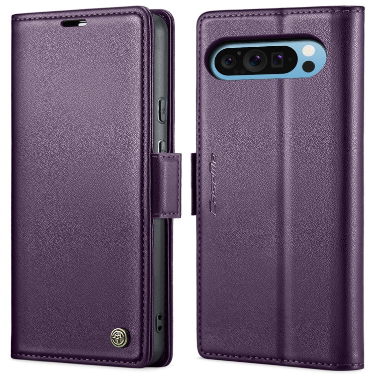 CaseMe 023 Butterfly Buckle Litchi Texture RFID Anti-theft Leather Phone Case, For Google Pixel 10 Pro XL / 9 Pro XL, For Google Pixel 10 / 10 Pro / 9, For Google Pixel 8a, For Google Pixel 8 Pro