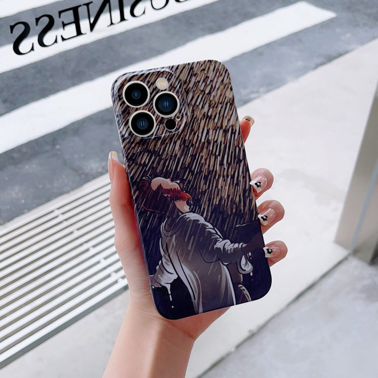Precise Hole Oil Painting Pattern PC Phone Case, For iPhone 13 mini, For iPhone 13, For iPhone 13 Pro, For iPhone 13 Pro Max