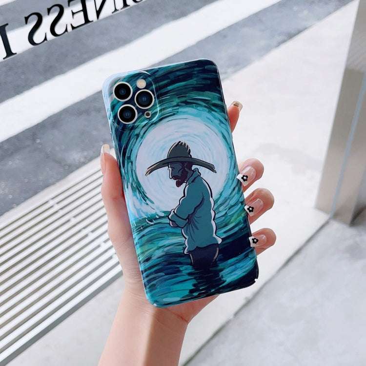 Precise Hole Oil Painting Pattern PC Phone Case, For iPhone 8 Plus / 7 Plus, For iPhone X / XS, For iPhone XS Max, For iPhone XR